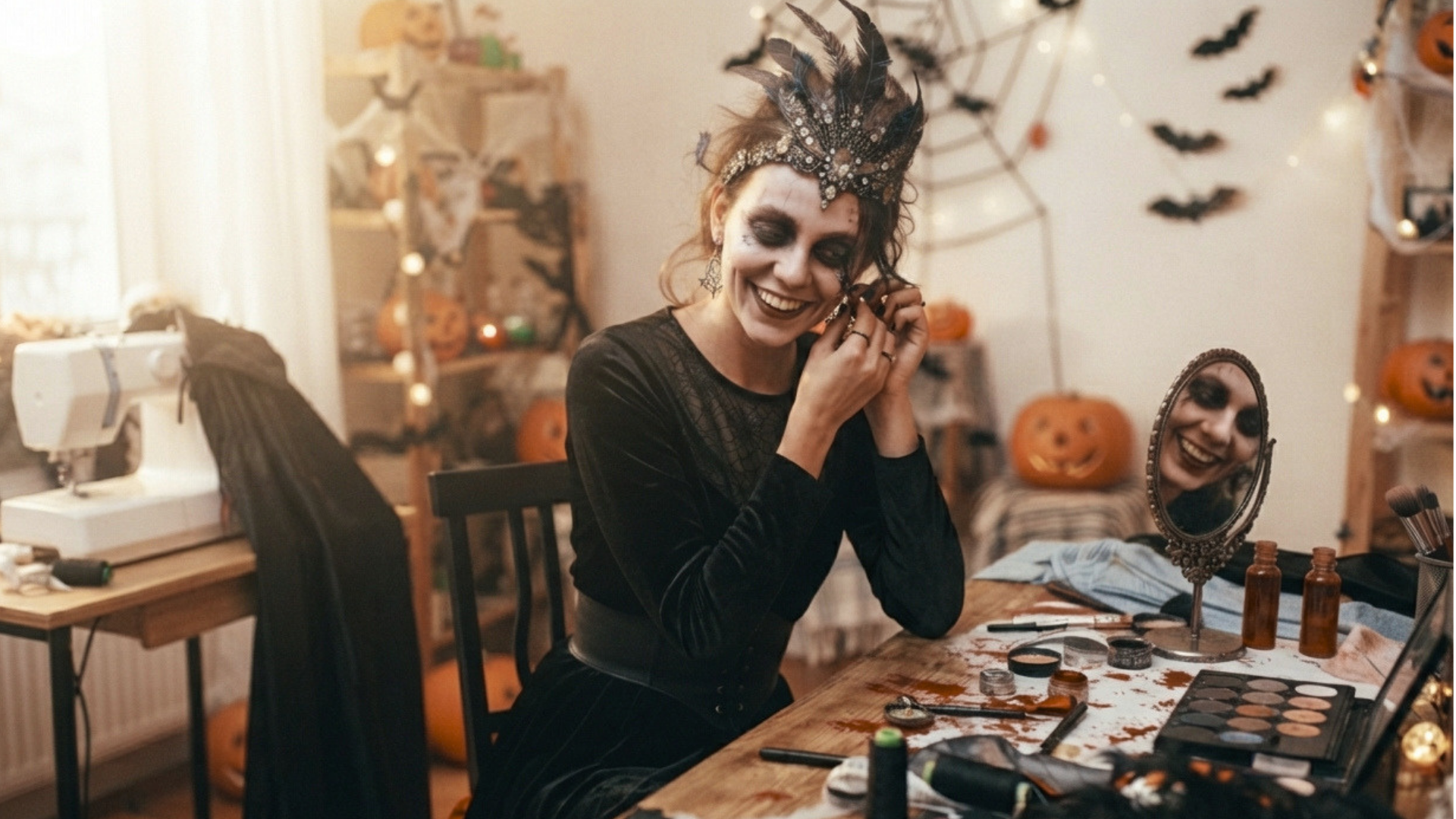 Halloween scary costumes featuring spooky horror-inspired jackets and fashion